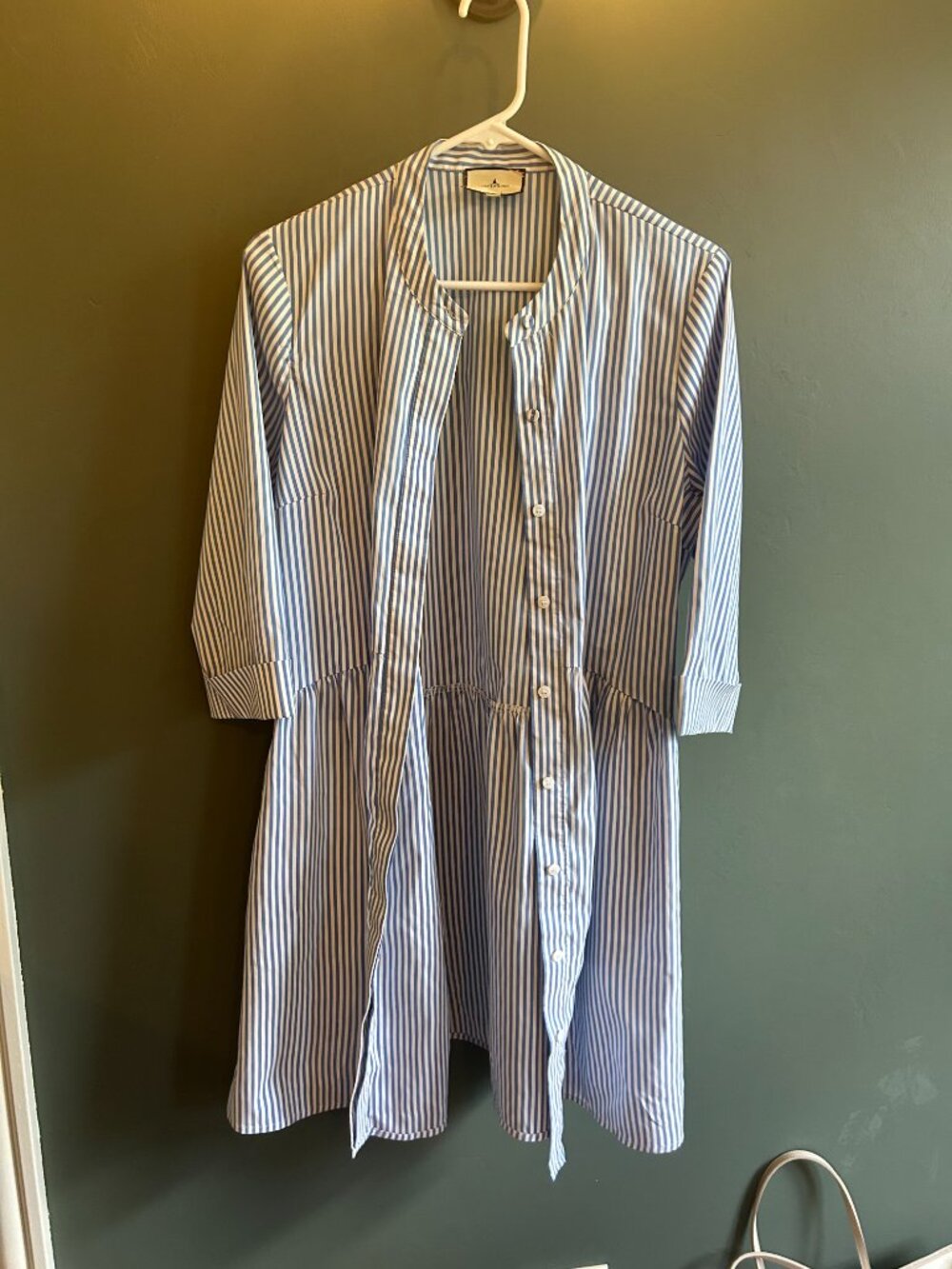 Tuckernuck Blue Stripe Royal Shirt Dress - Picture 7 of 9